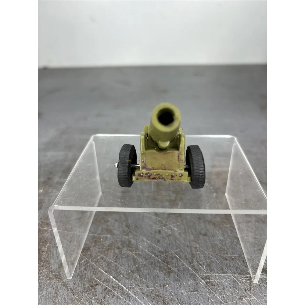 Vintage Toy‎ Soldier IDEAL Rubber Army Field Cannon Gun Weapon Playset Accessory